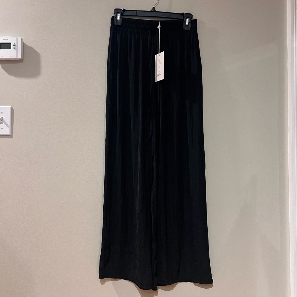 Joie Black Wide Leg Straight Pants NWT
